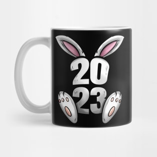 2023 With Rabbit Or Bunny Ears And Paws - Chinese New Year Mug